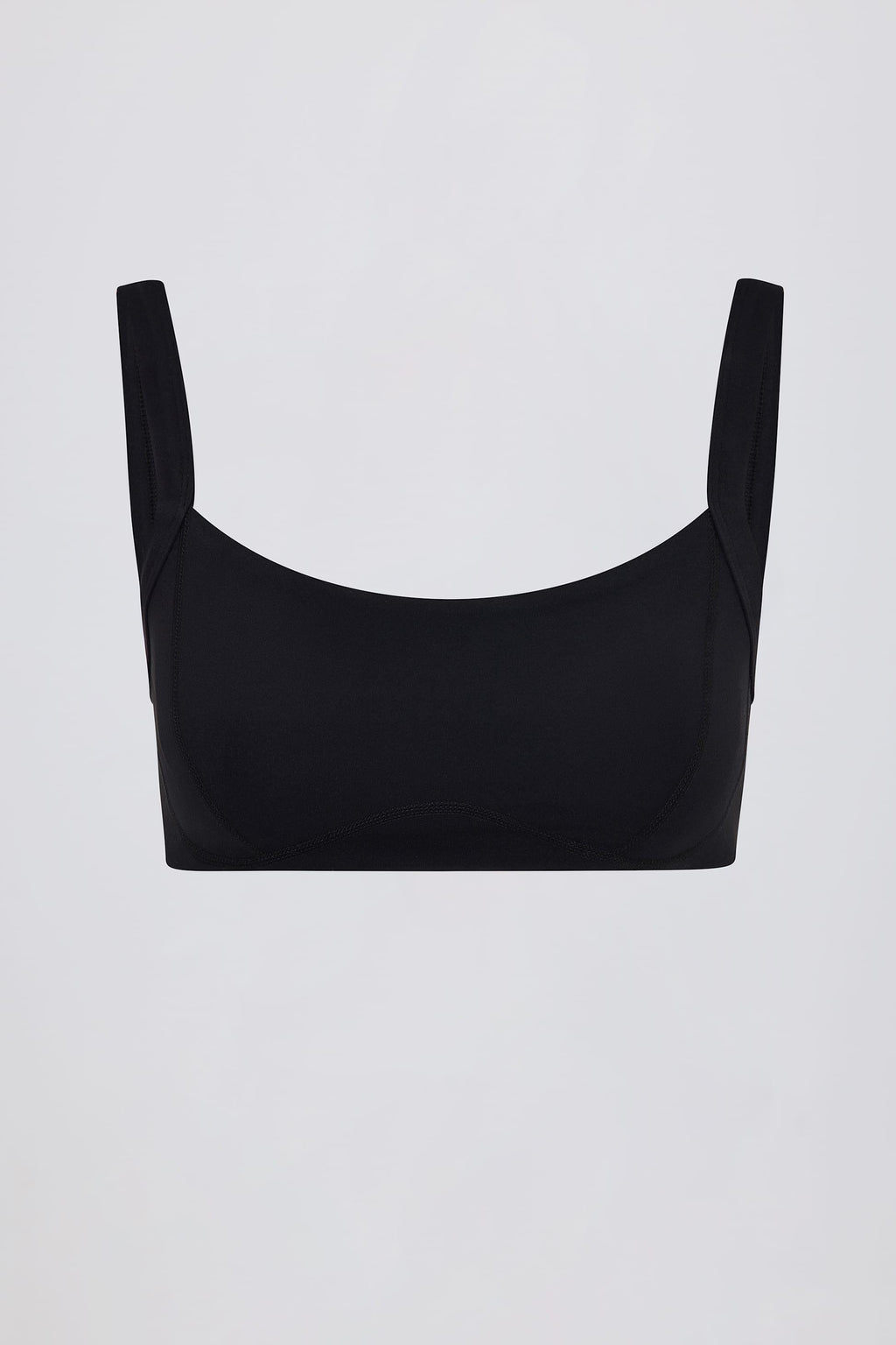 เสื้อสปอร์ตบราแบบนุ่ม Active Seam-detail สีดำ