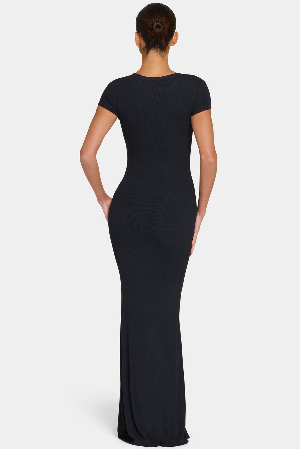 Buttercloud™ Cap Sleeve Maxi Dress In Black