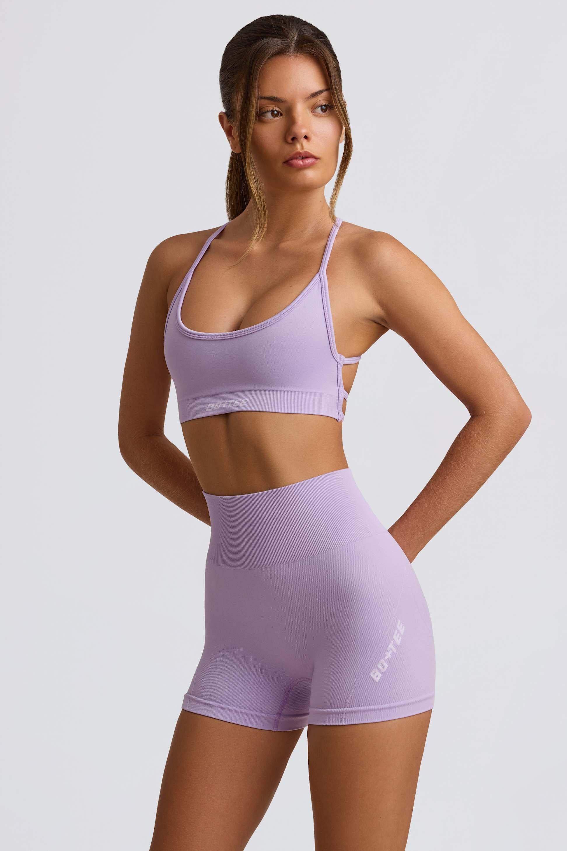Super Sculpt Seamless Mini Shorts In Lavender