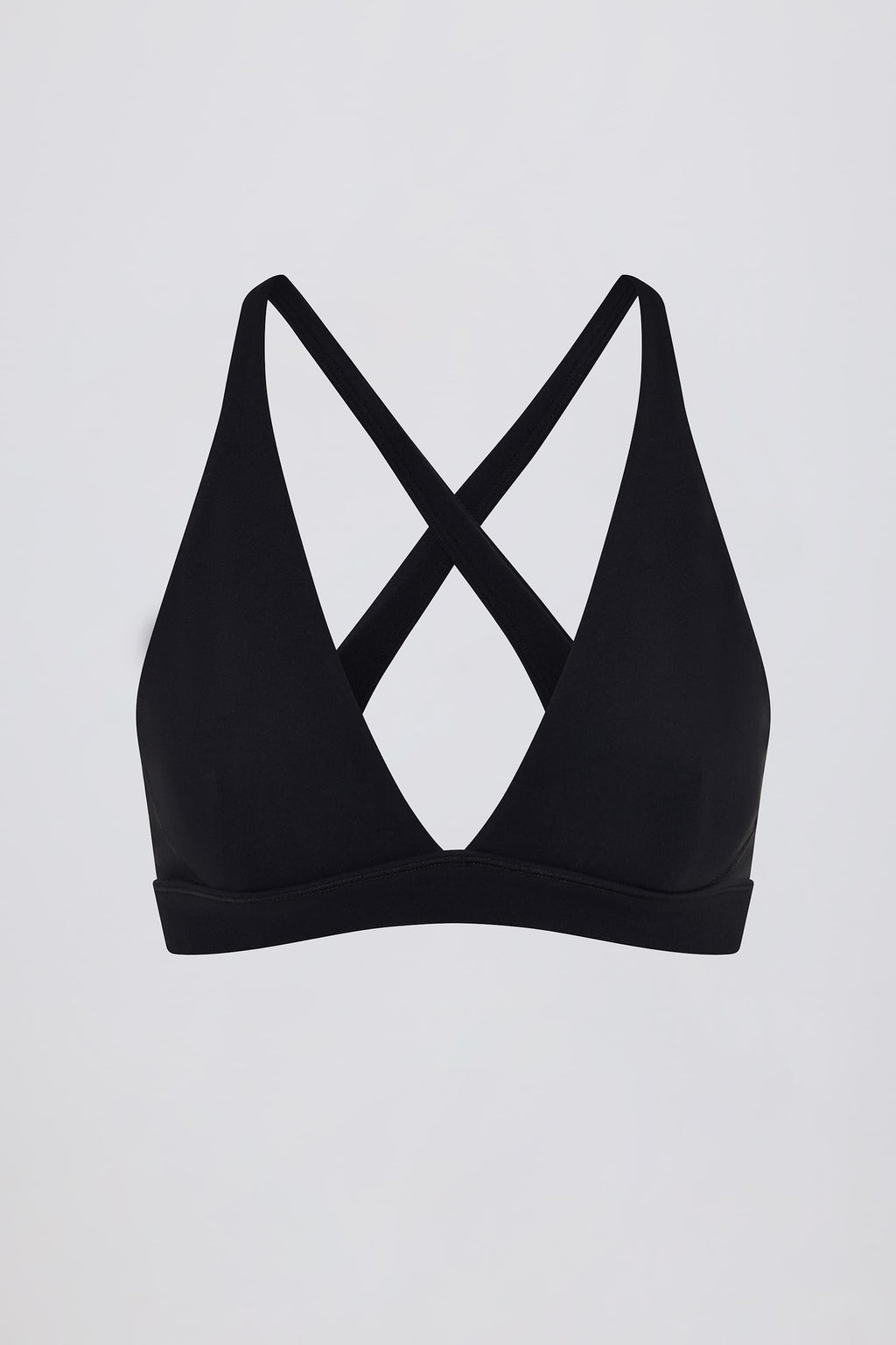 Soft Active Cross-back Sports Bra In Black
