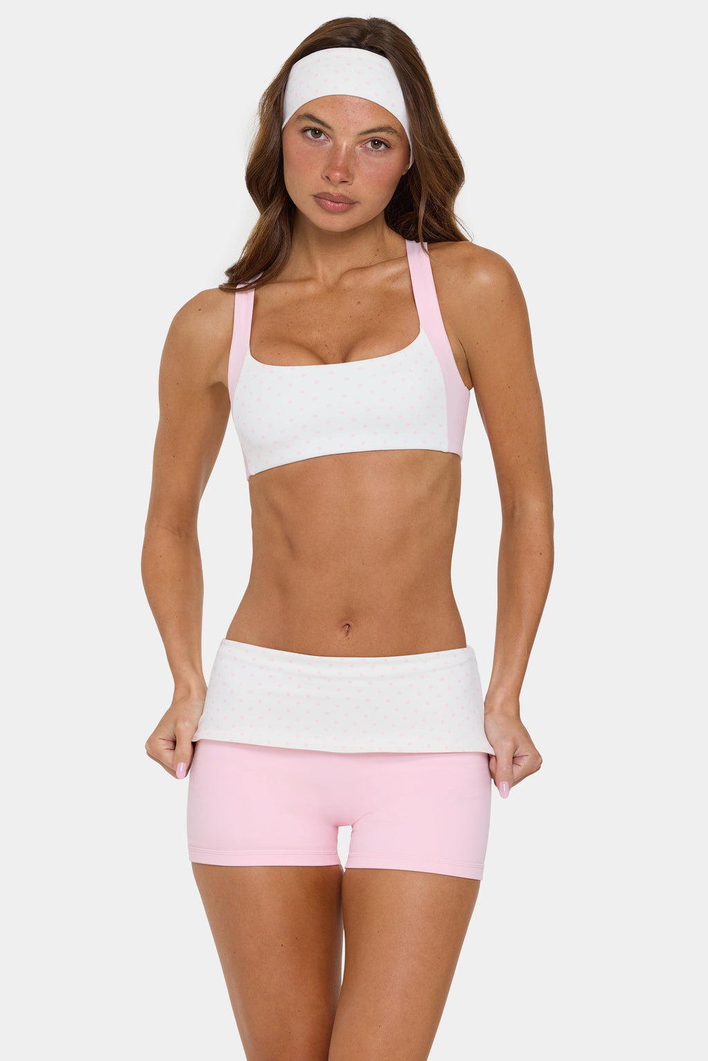 Soft Active Medium-impact Sports Bra In Cotton Candy
