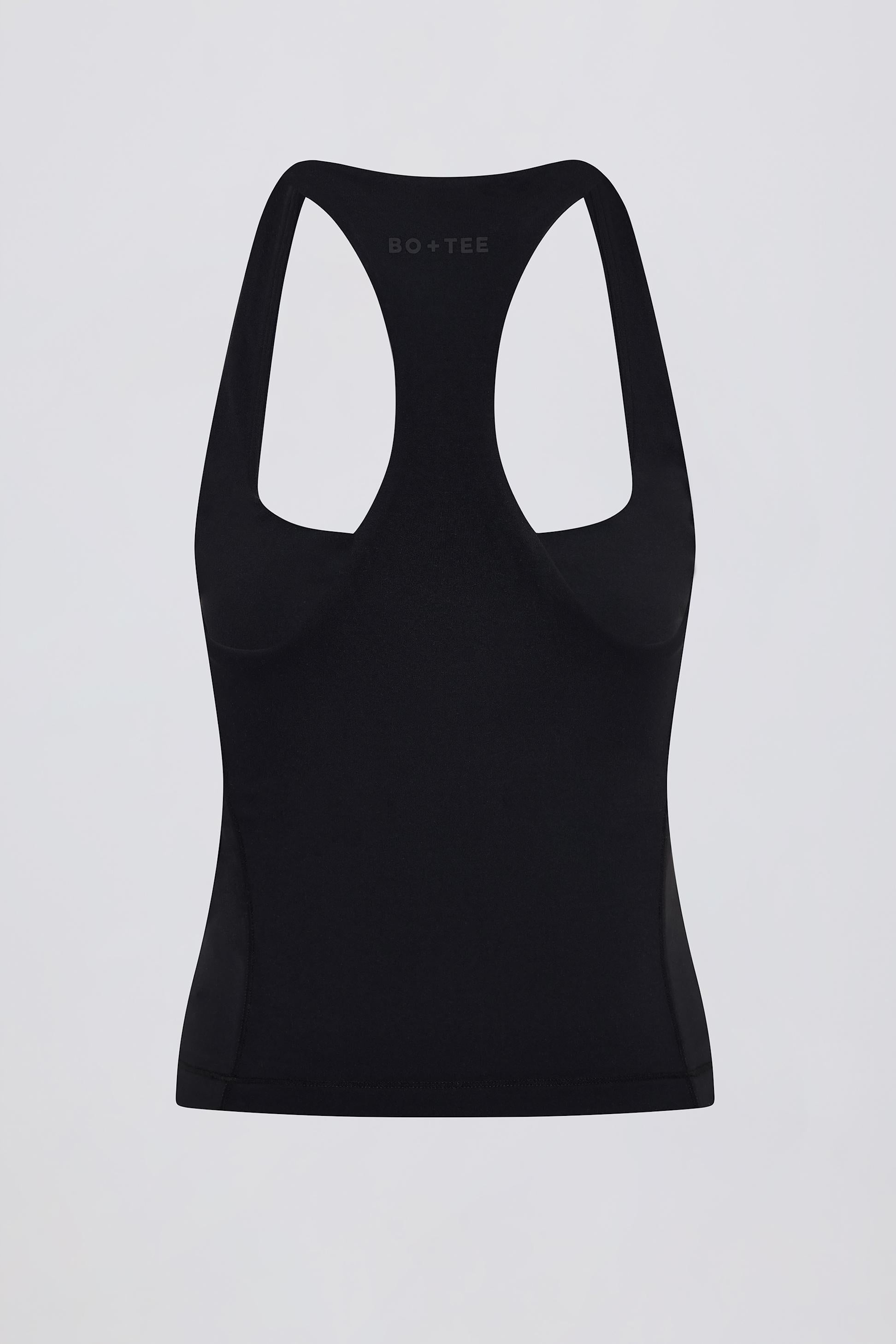 เสื้อกล้ามเนื้อนุ่ม Active Racerback สีดำ
