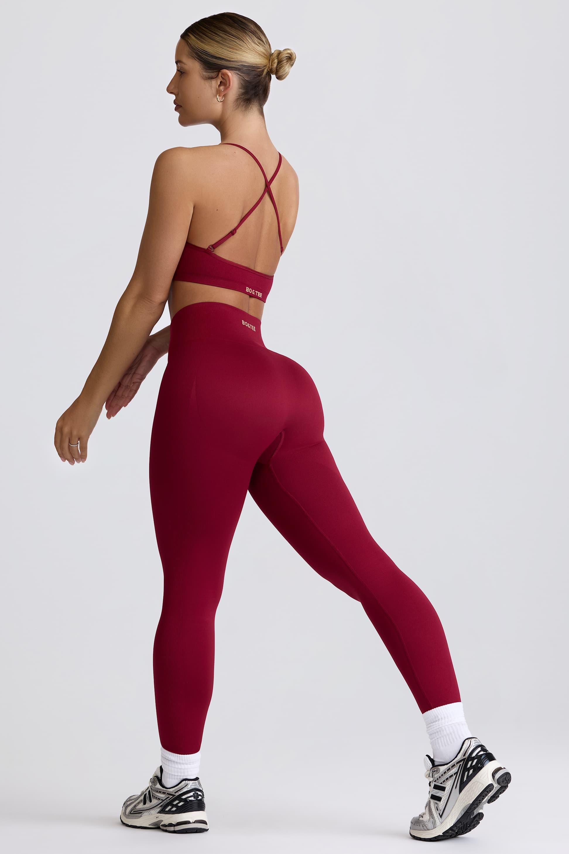 Super Sculpt Seamless Leggings In Cherry