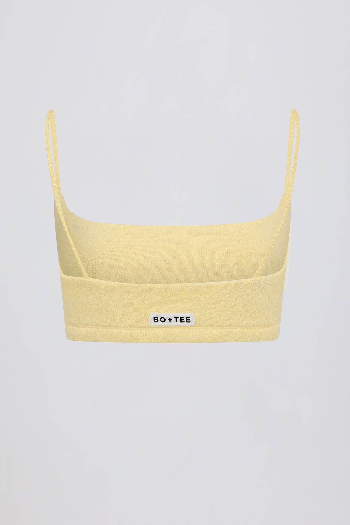 Square-neck Bralette In Lemon