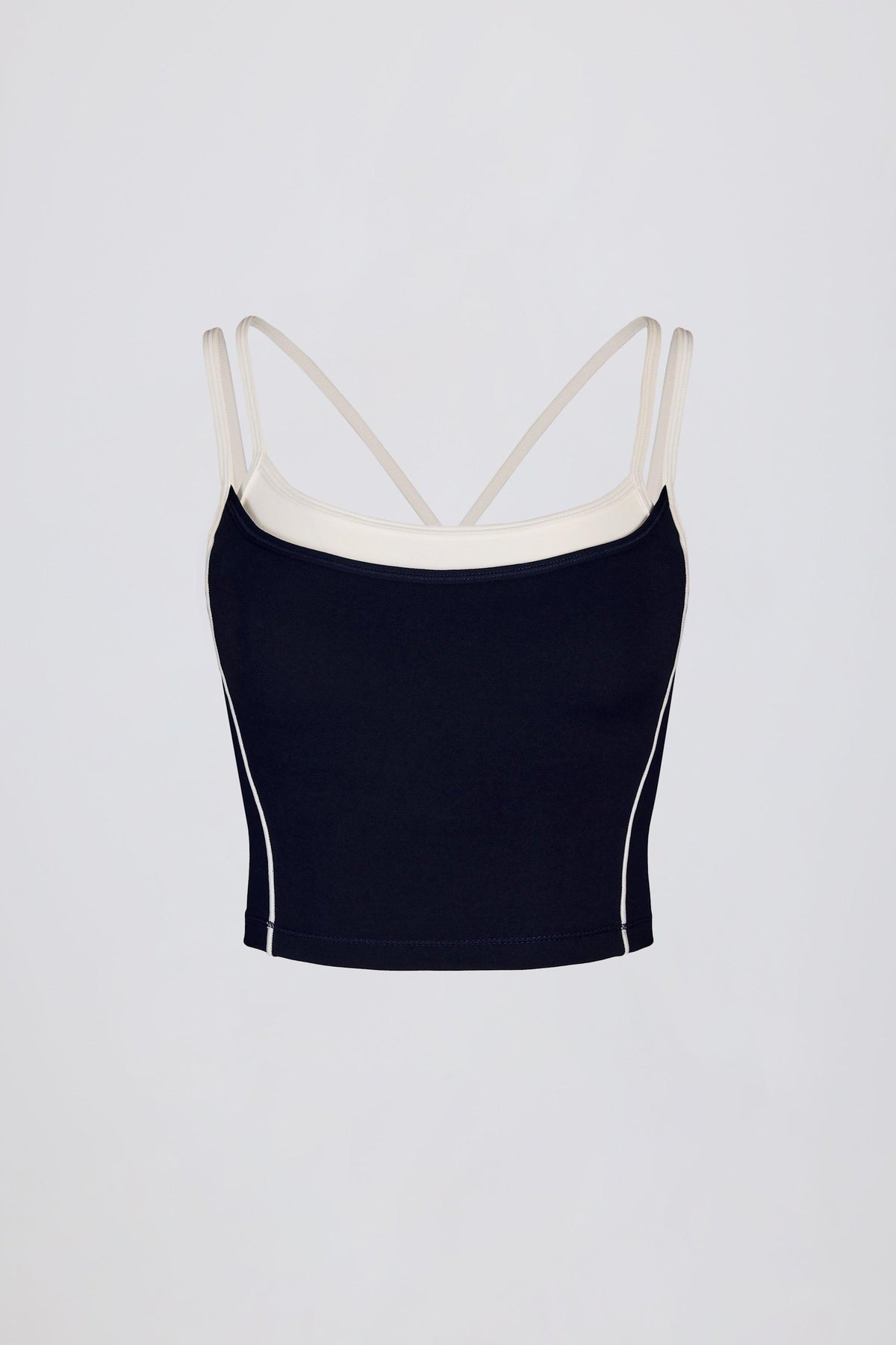 Soft Active Layered Tank Top In Midnight