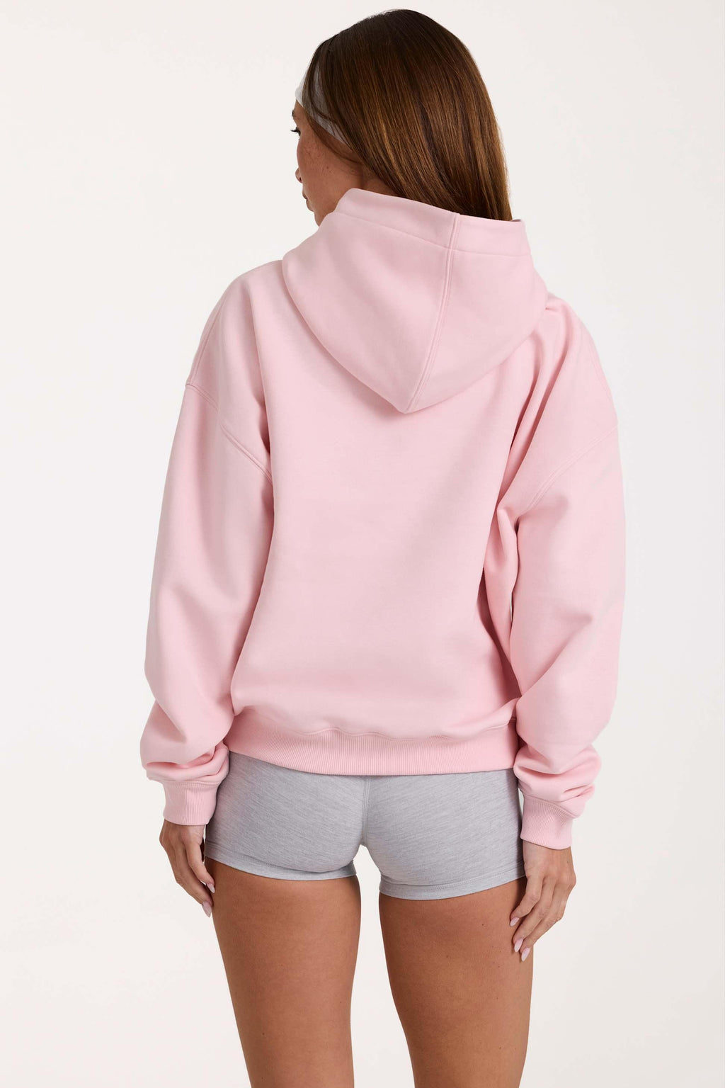 เสื้อฮู้ดแอปเปิ้ลขนาดใหญ่สีบลัช