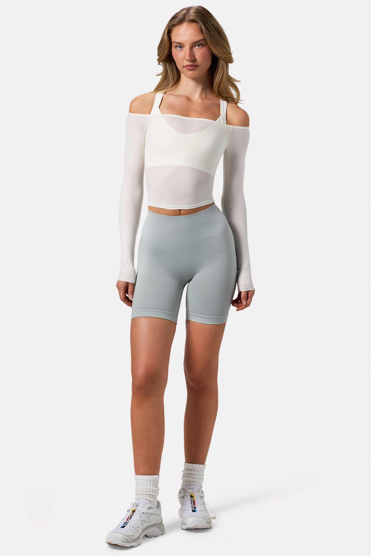 Super Sculpt Seamless Biker Shorts In Grey