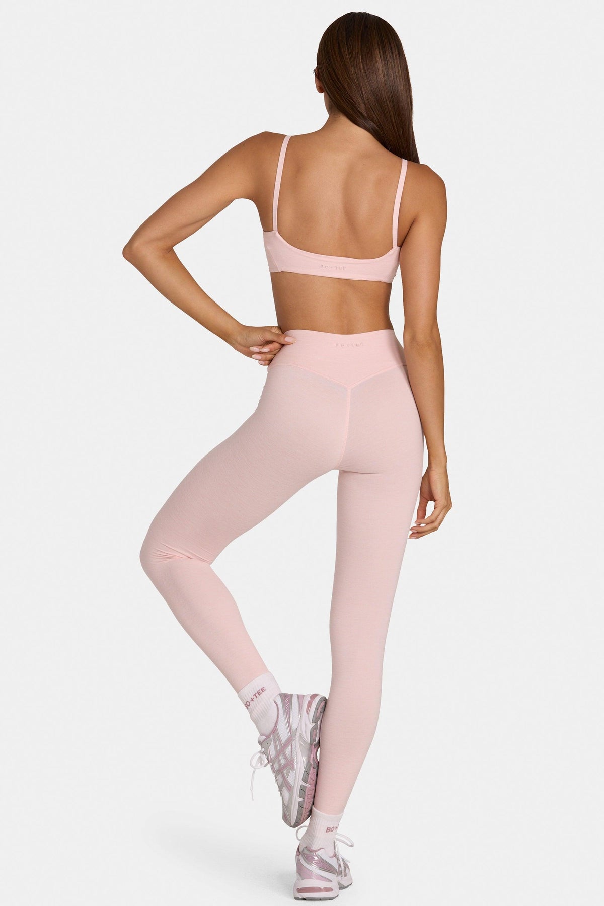 Soft Active Full-length Leggings In Blush Marl