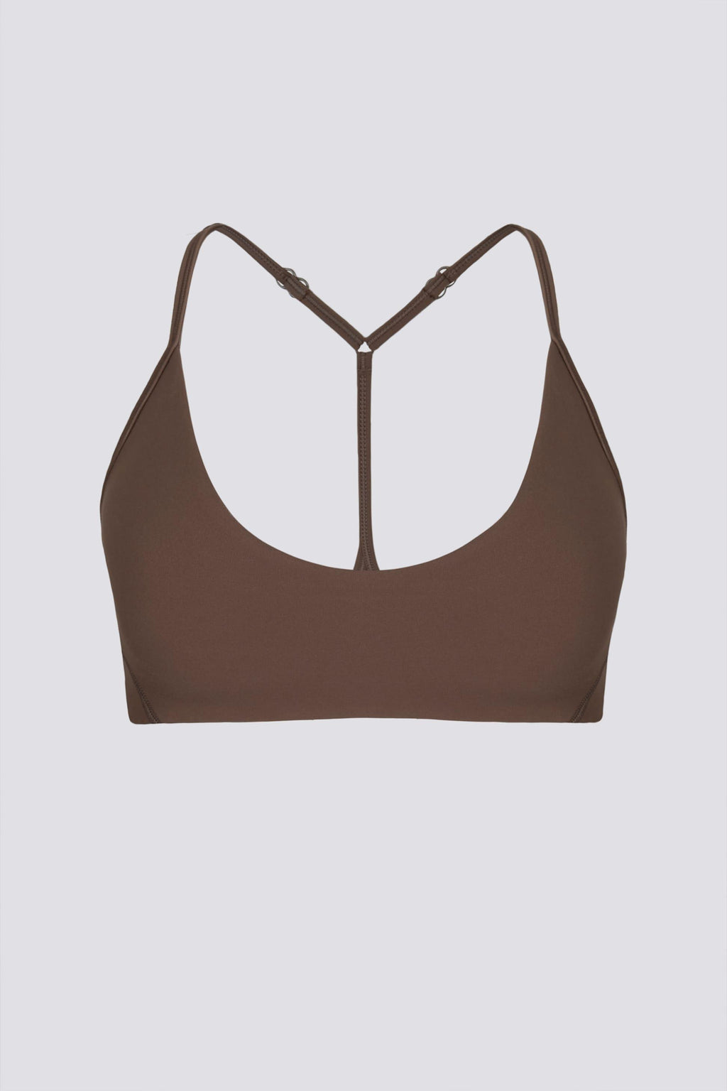 Soft Active Racerback Sports Bra In Cocoa