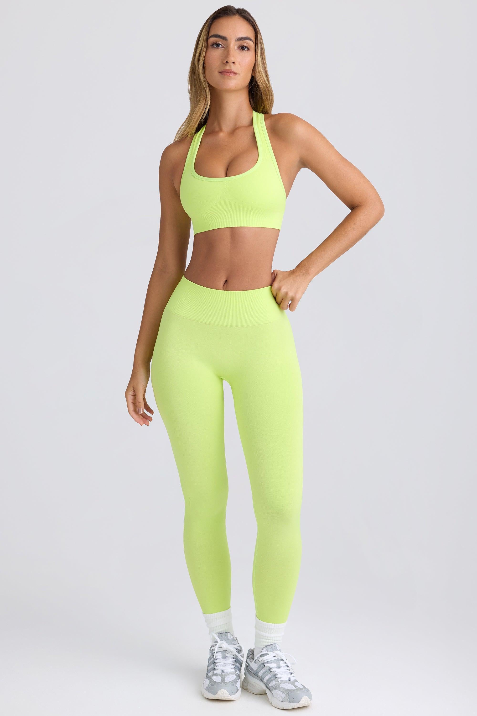 Super Sculpt Seamless Leggings In Key Lime