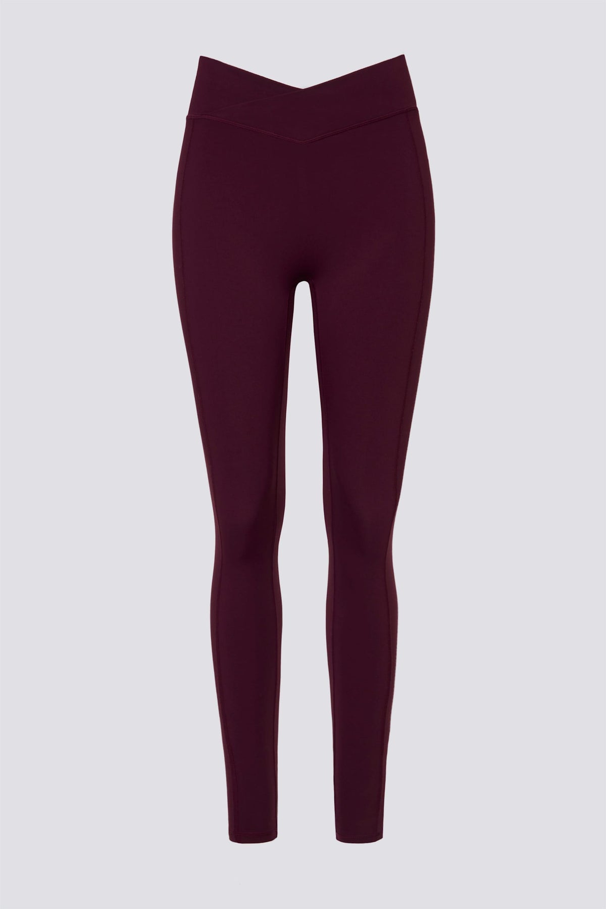 Soft Active V-waist Leggings In Burgundy