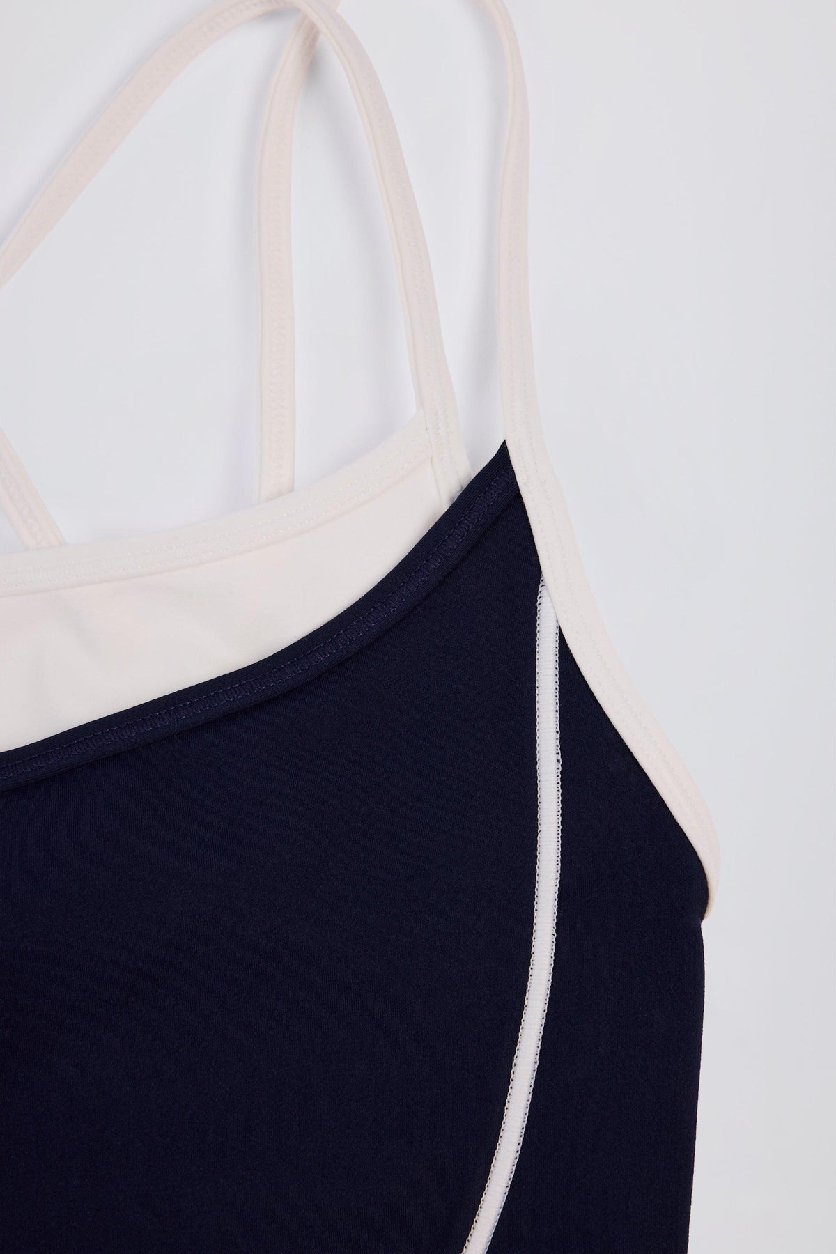 Soft Active Layered Tank Top In Midnight