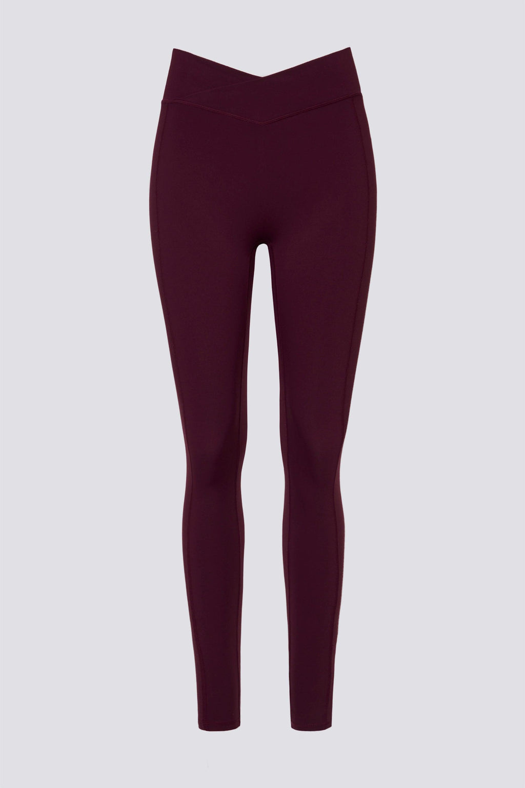 Soft Active V-waist Leggings In Burgundy