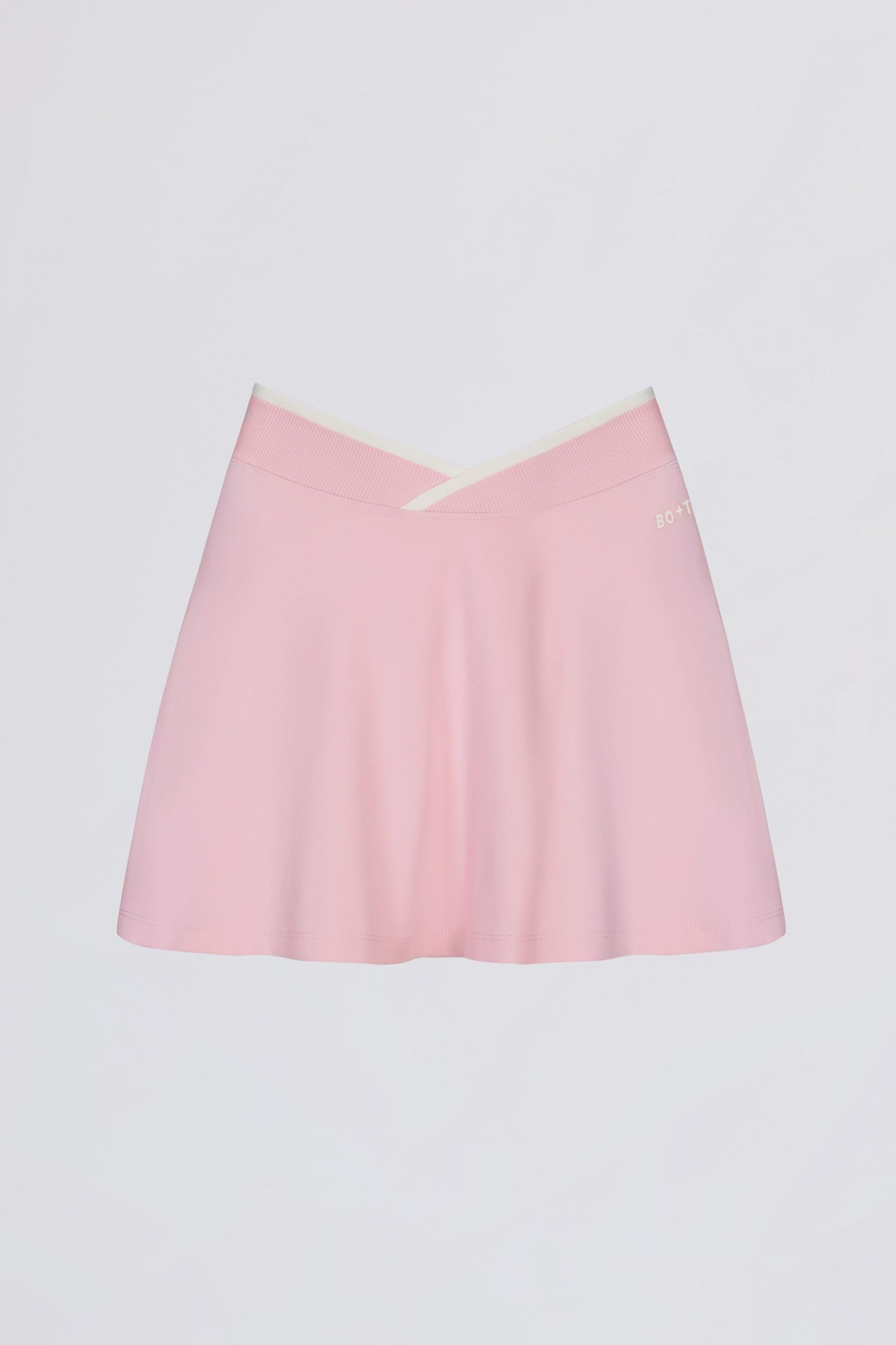 Soft Active Crossover Mini Skort In Powder Pink