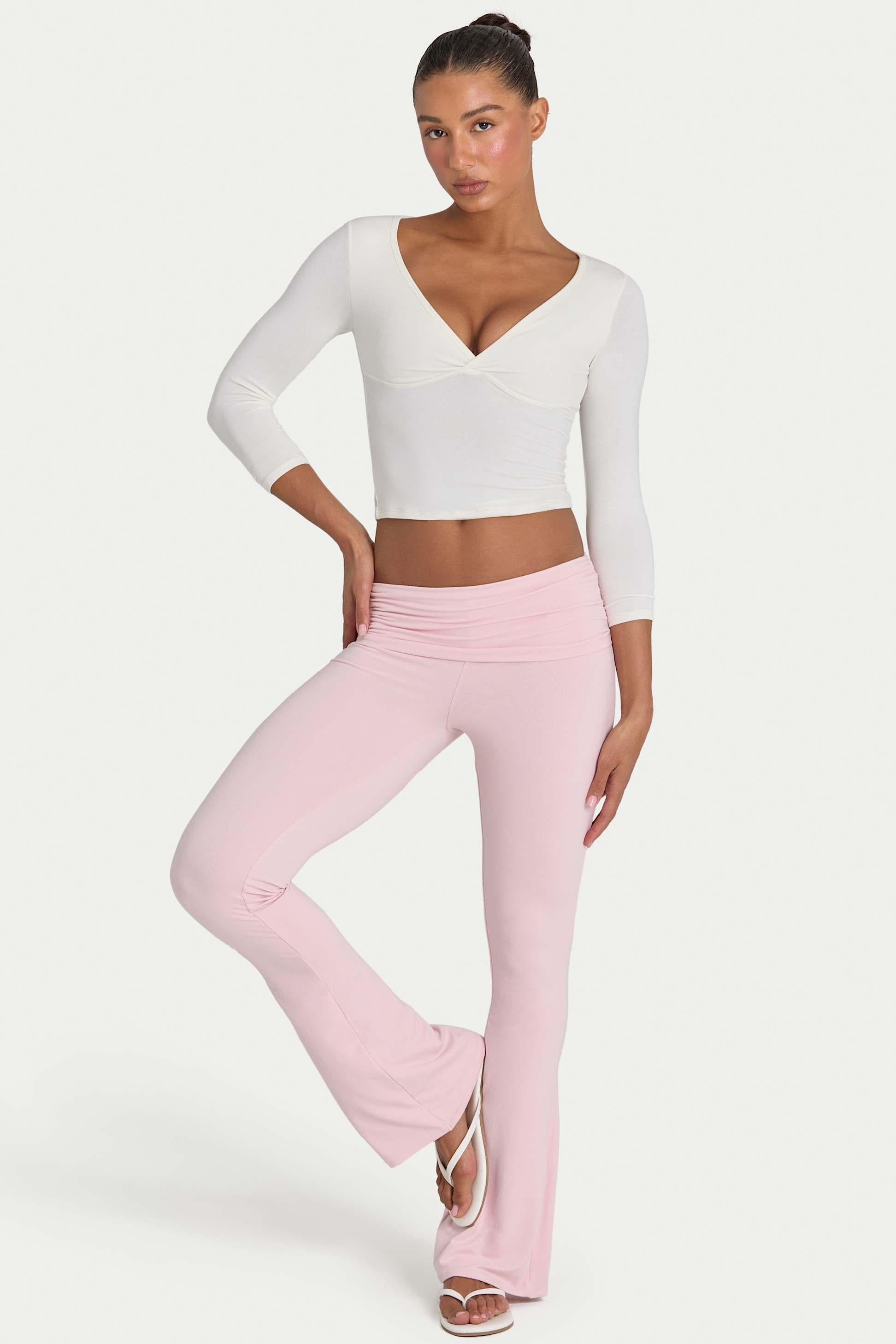 Buttercloud™ Flared Leggings In Blush