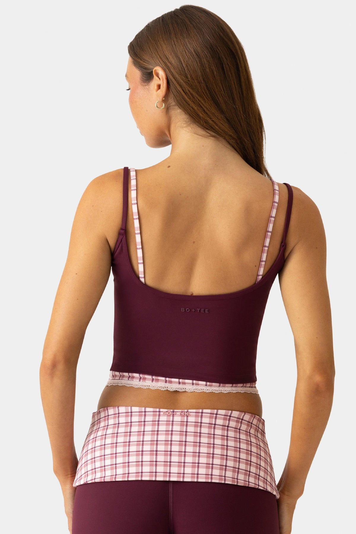 เสื้อกล้ามสองชั้น Soft Active สีเบอร์กันดี