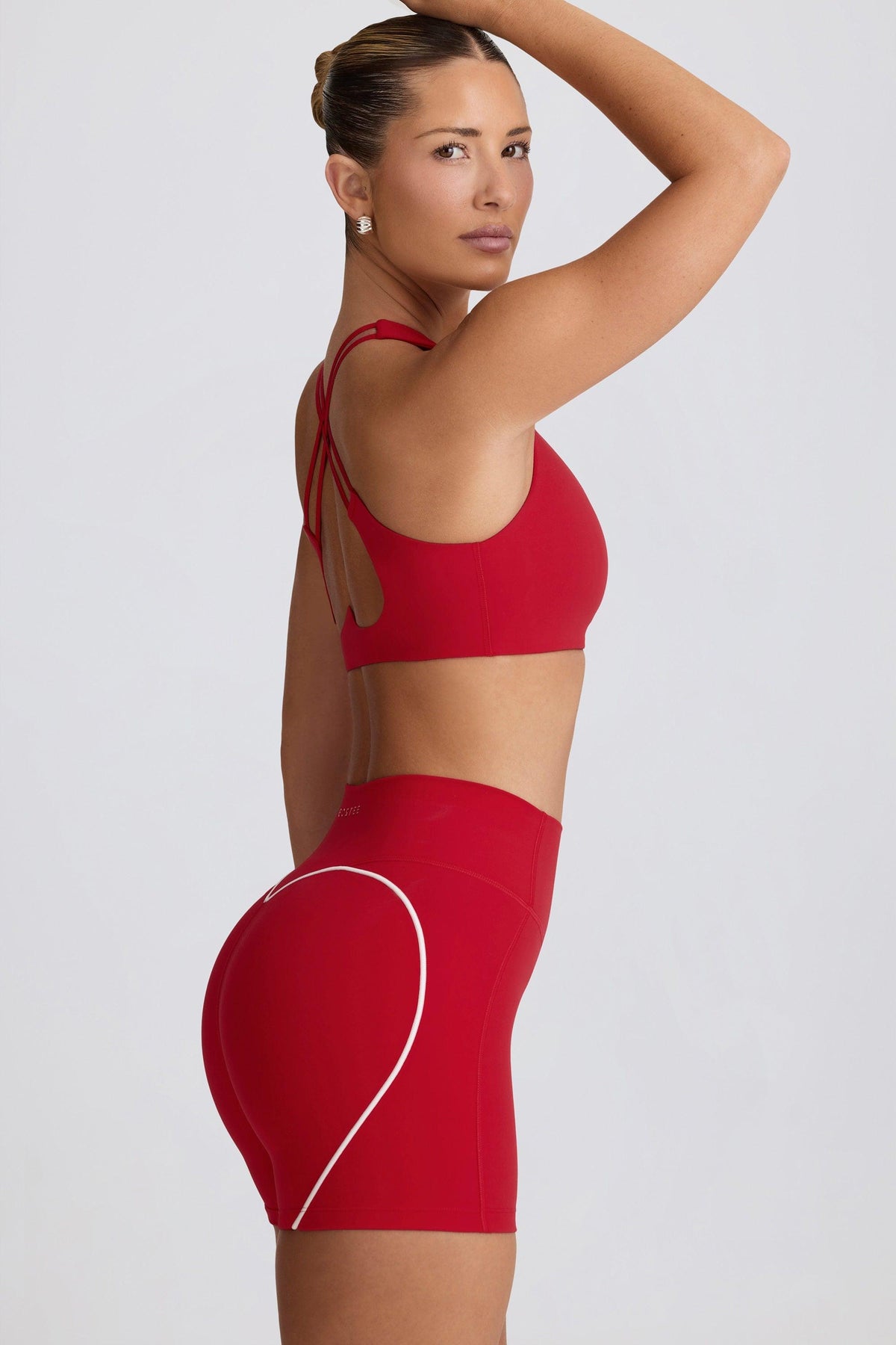 Soft Active Low-impact Sports Bra In Hot Red