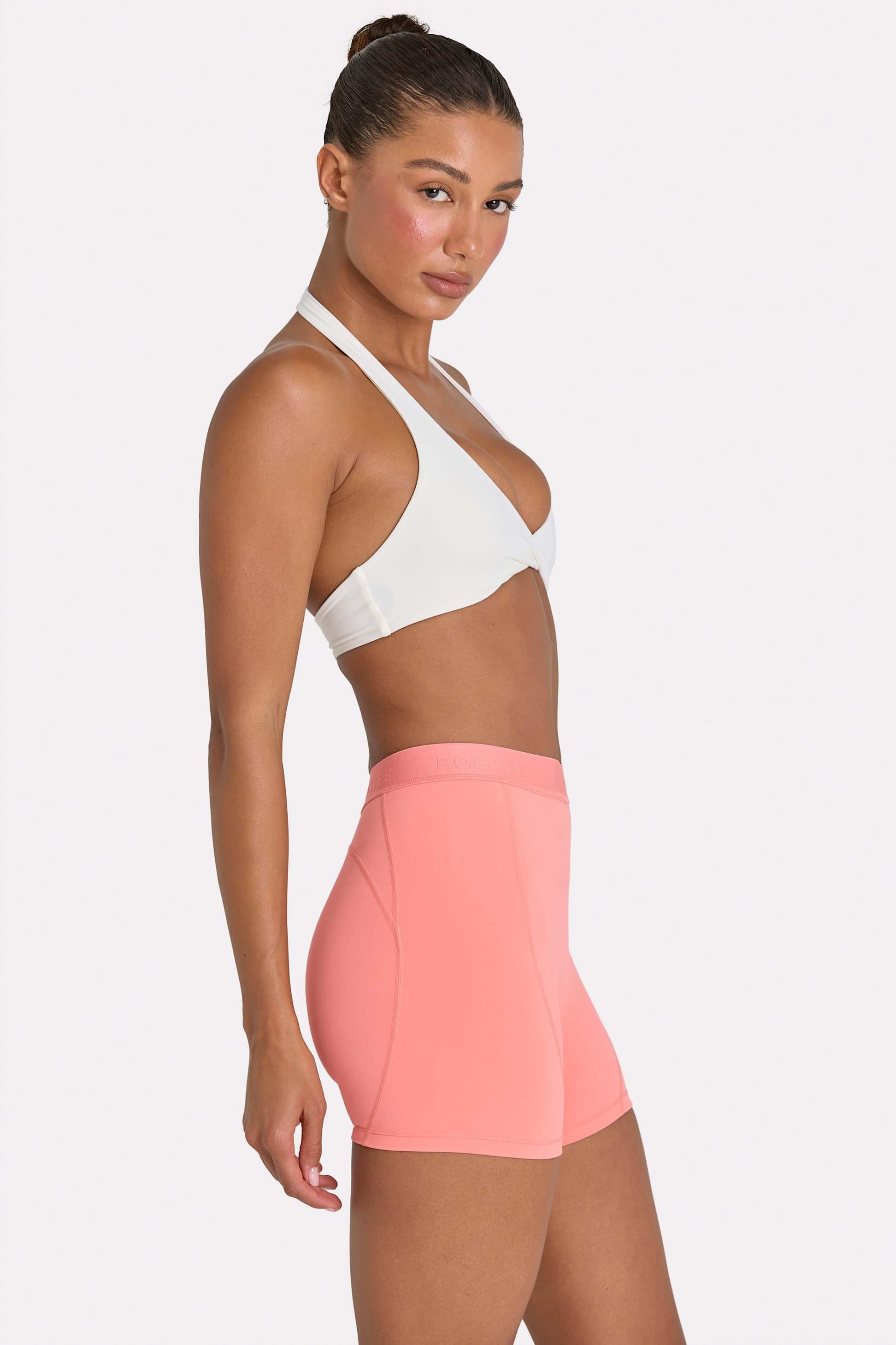 Soft Active Mini Shorts In Coral