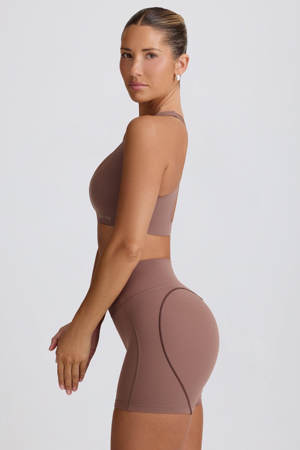 Soft Active Low-impact Sports Bra In Mocha