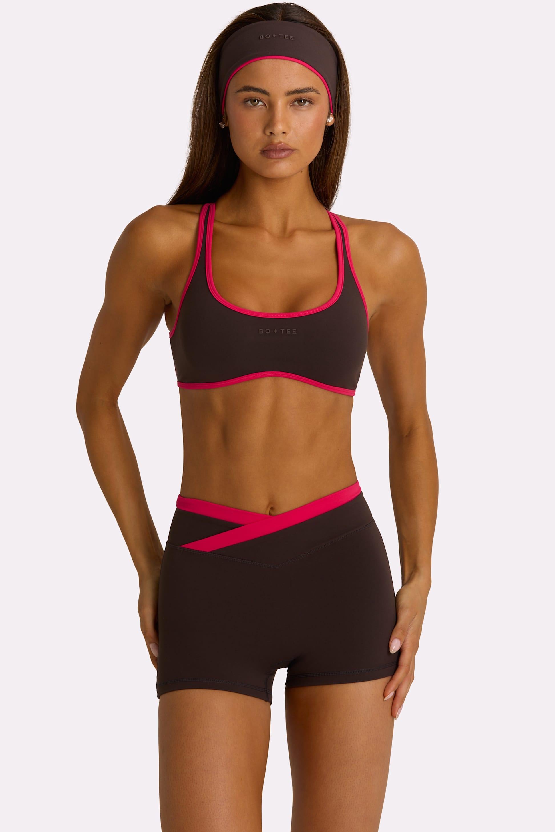 Soft Active Sports Bra In Truffle