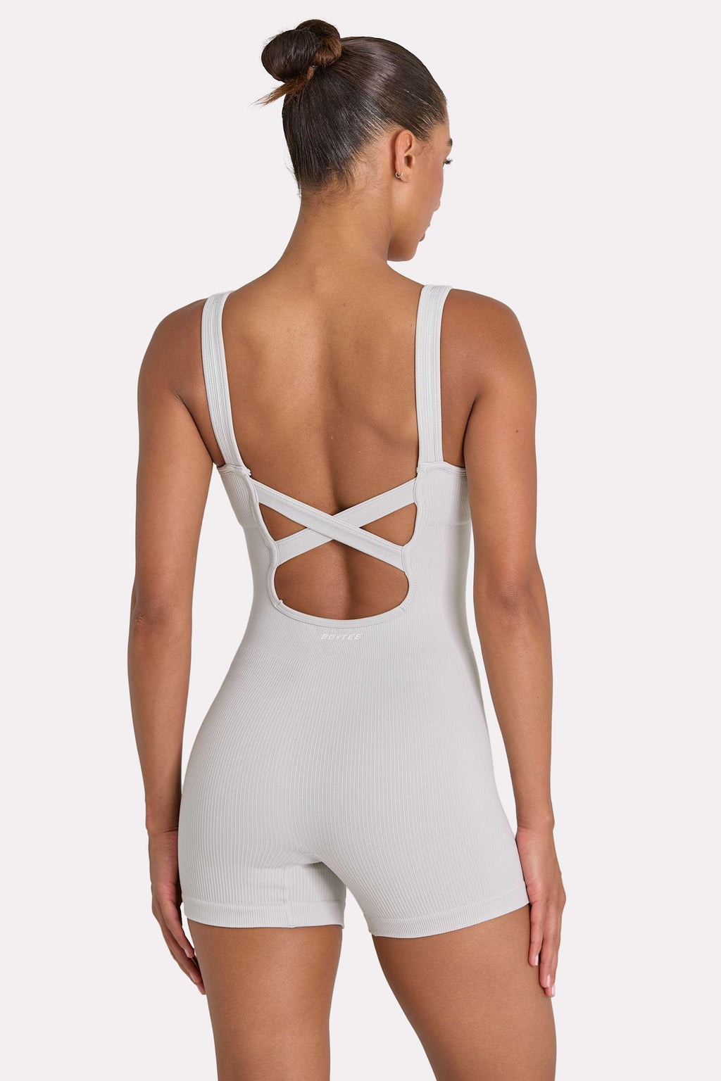 สายรัดกว้าง Unitard สีเทา