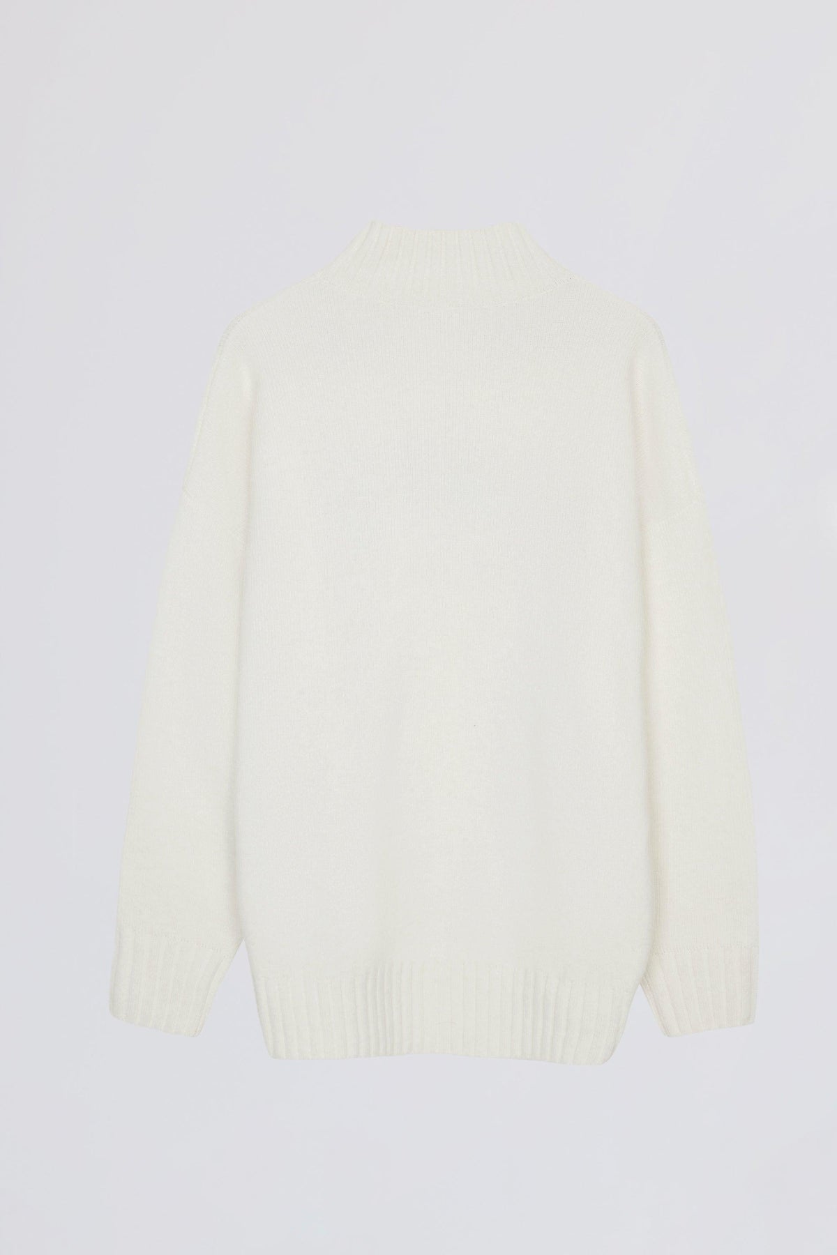 Soft Knit Oversized Jumper In Coconut