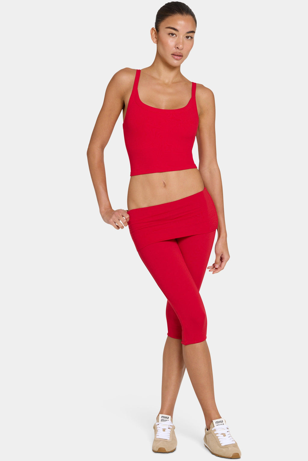 Buttercloud™ Capri Leggings In Chilli