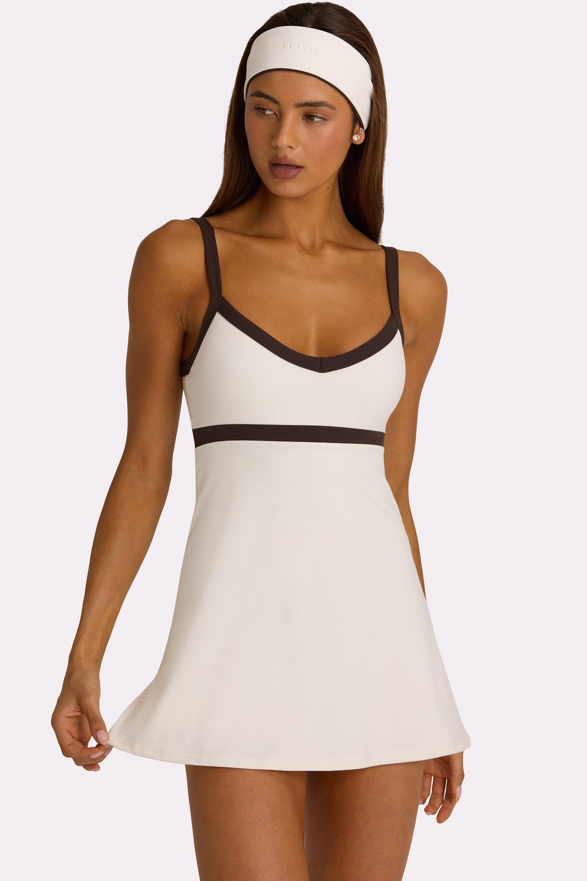 Soft Active Tennis Dress In Coconut