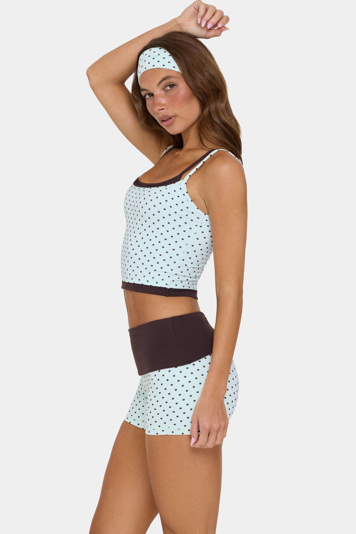 Soft Active Double-layer Tank Top In Mint Chip