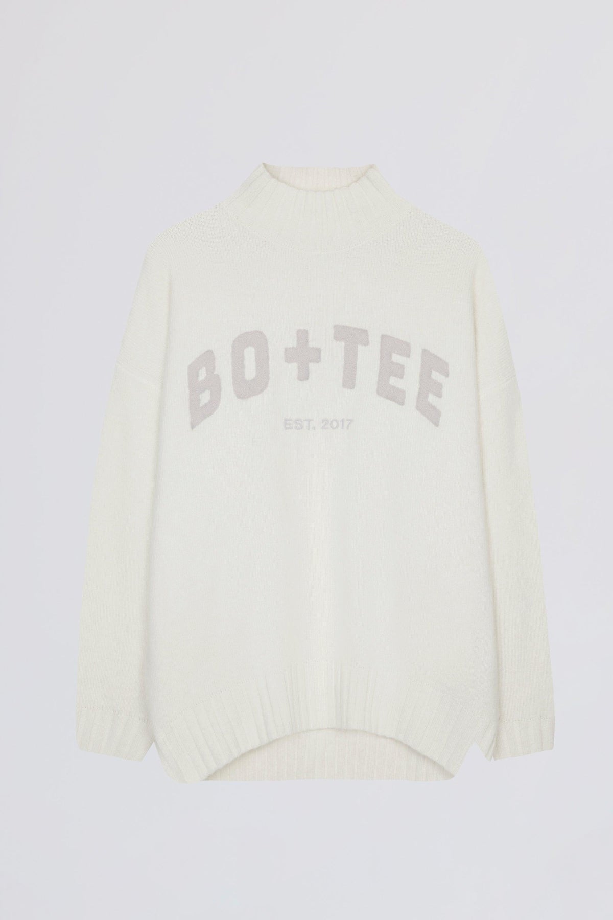 Soft Knit Oversized Jumper In Coconut