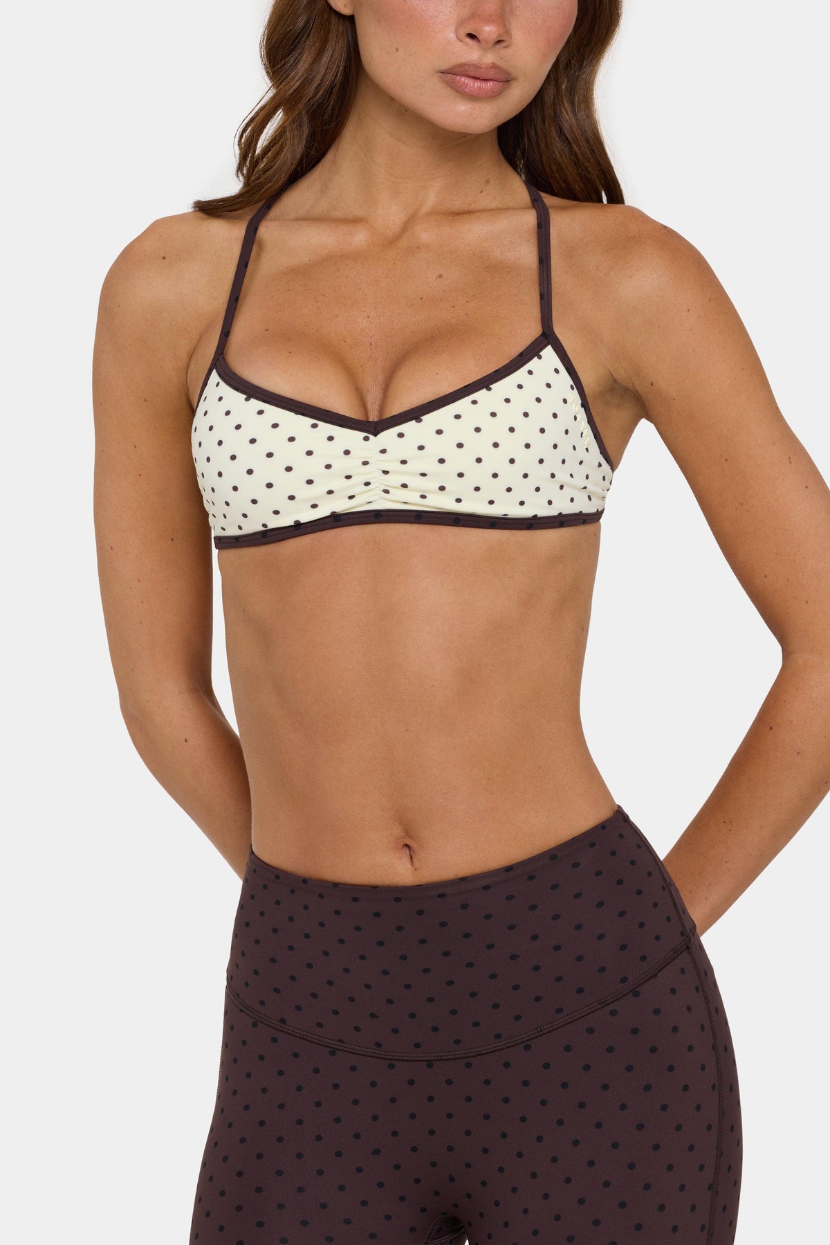 Soft Active Low-impact Sports Bra In Cookie Butter