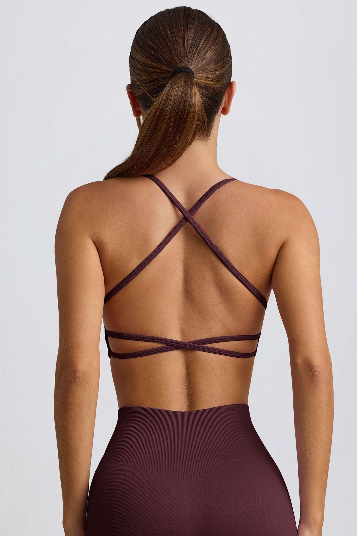 เสื้อสปอร์ตบราไร้รอยต่อ Super Sculpt สีเบอร์กันดี