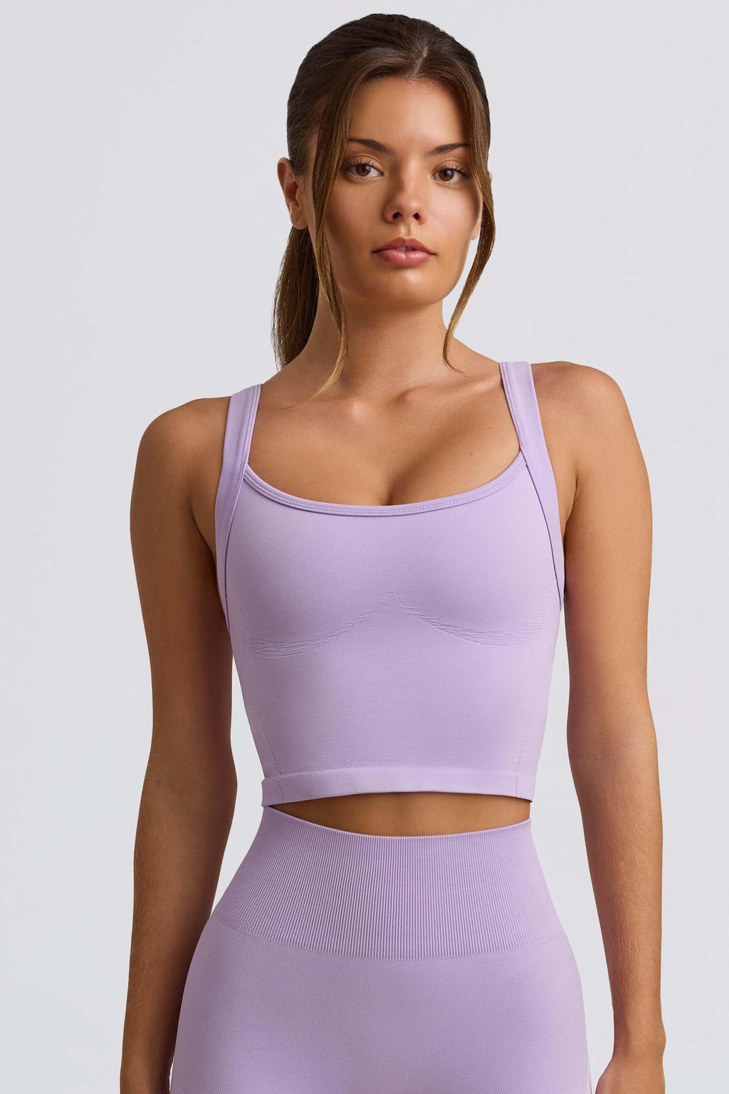 Super Sculpt Seamless Longline Camisole Top In Lavender