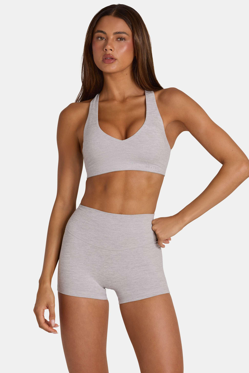 Soft Active Low-impact Sports Bra In Grey
