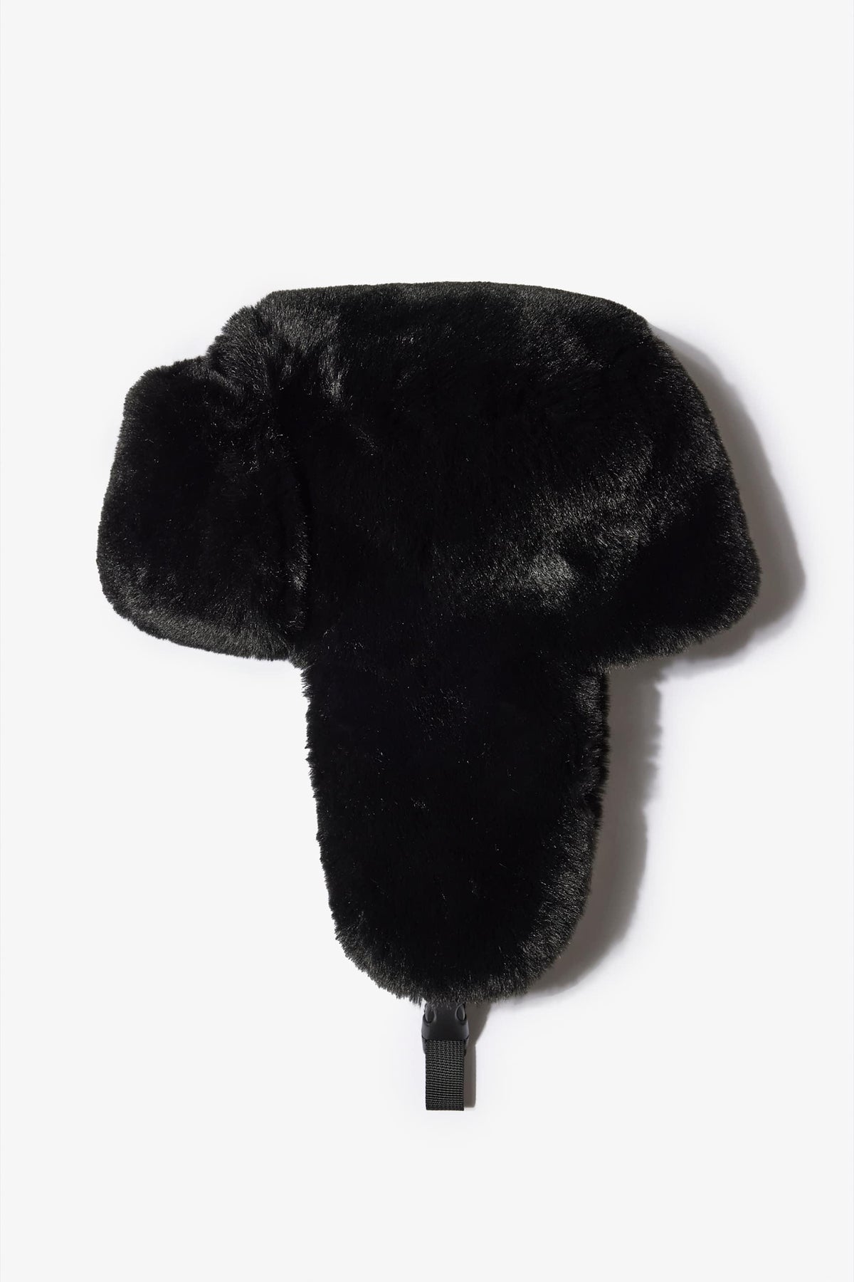 Faux-fur Trapper Hat In Black