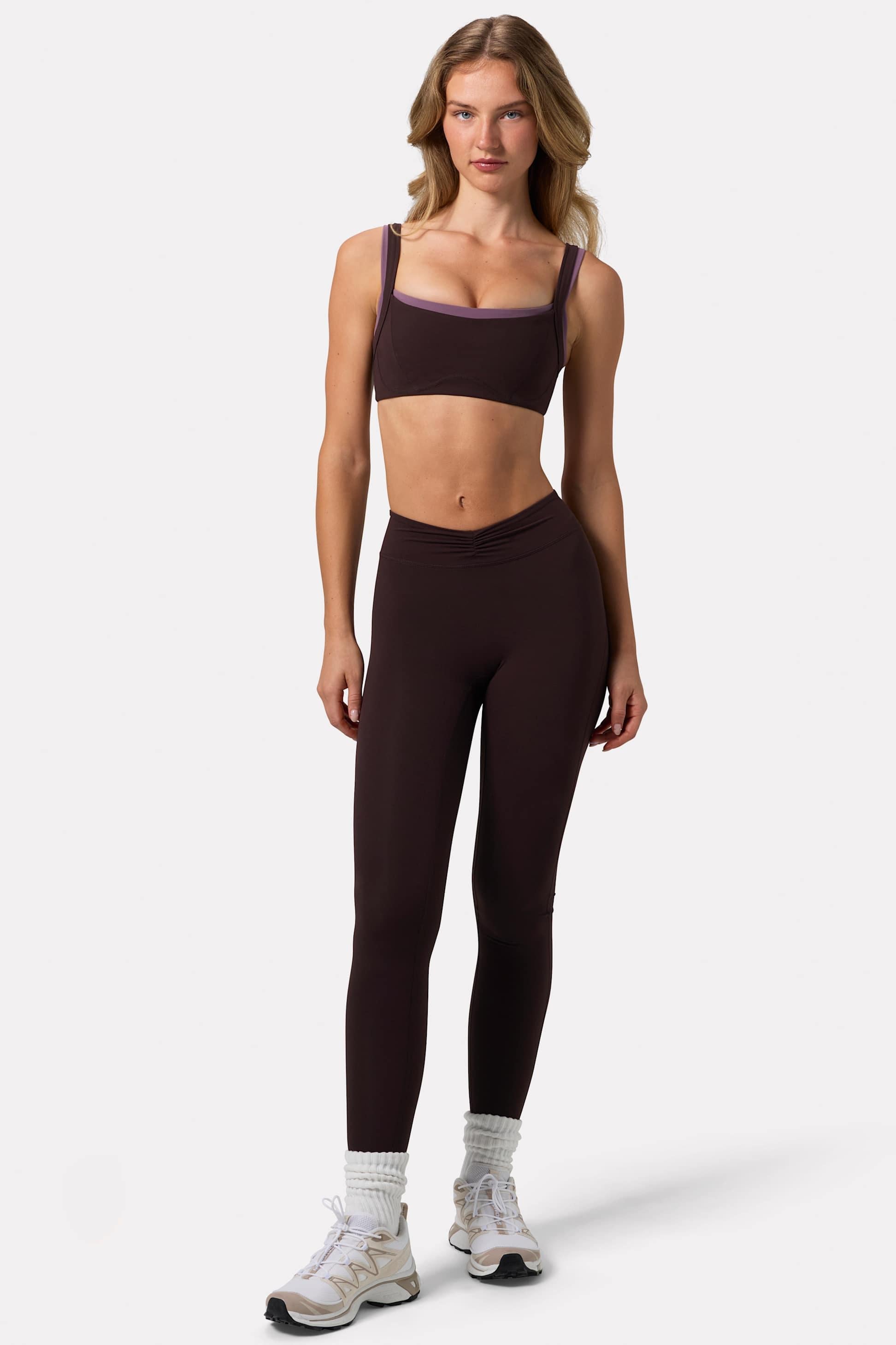 Soft Active Ruched Leggings In Espresso