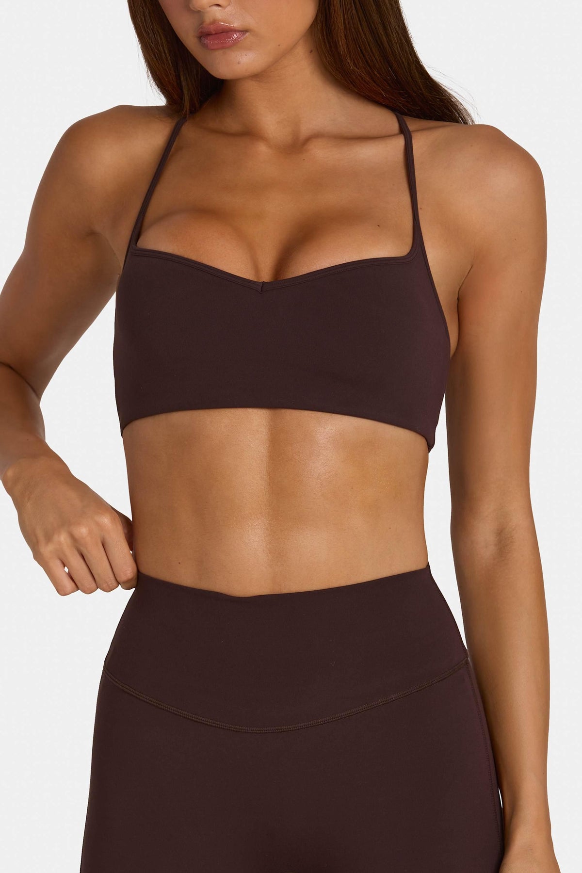 Soft Active Low-impact Sports Bra In Espresso