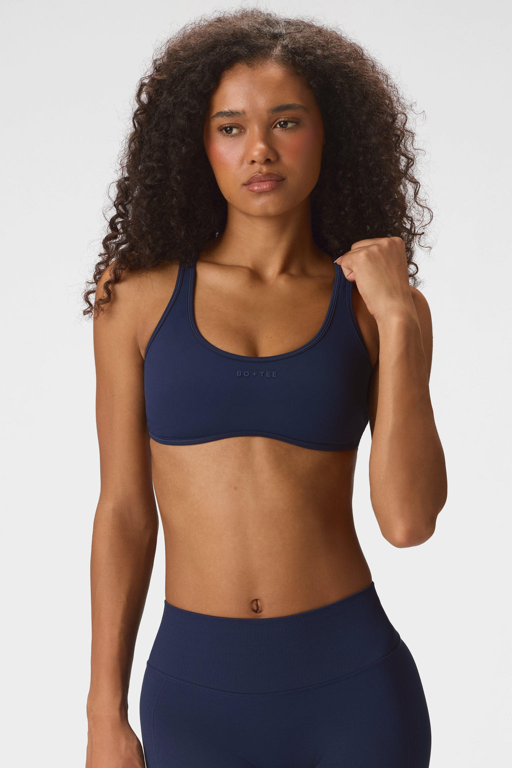 Soft Active Low-impact Sports Bra In Midnight Navy