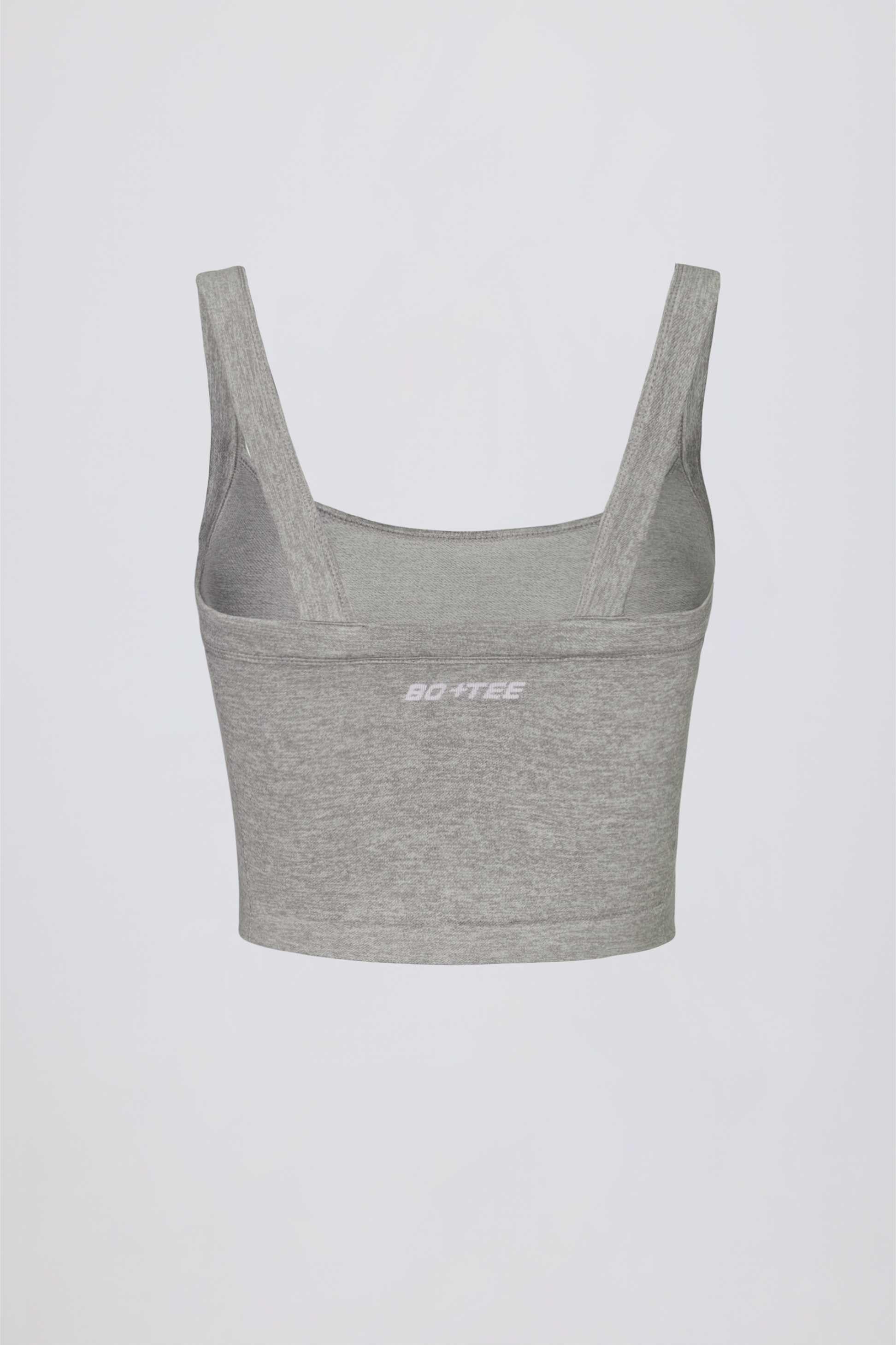Super Sculpt Seamless Longline Camisole Top In Grey Marl