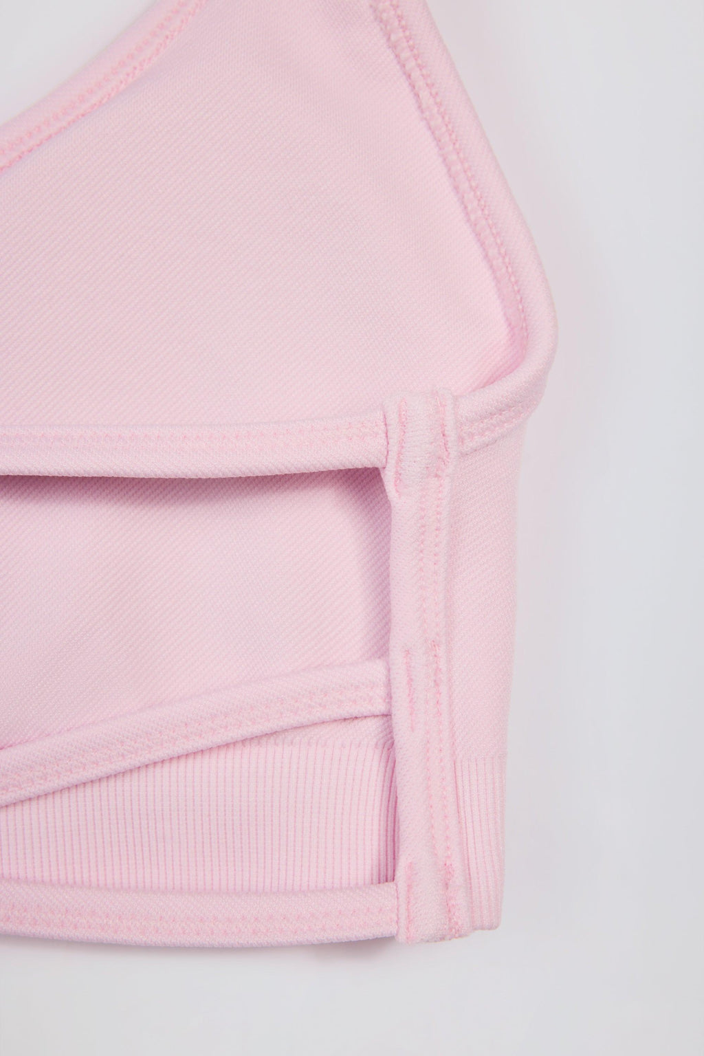 เสื้อสปอร์ตบราไร้รอยต่อ Super Sculpt สีชมพูผงสีชมพู