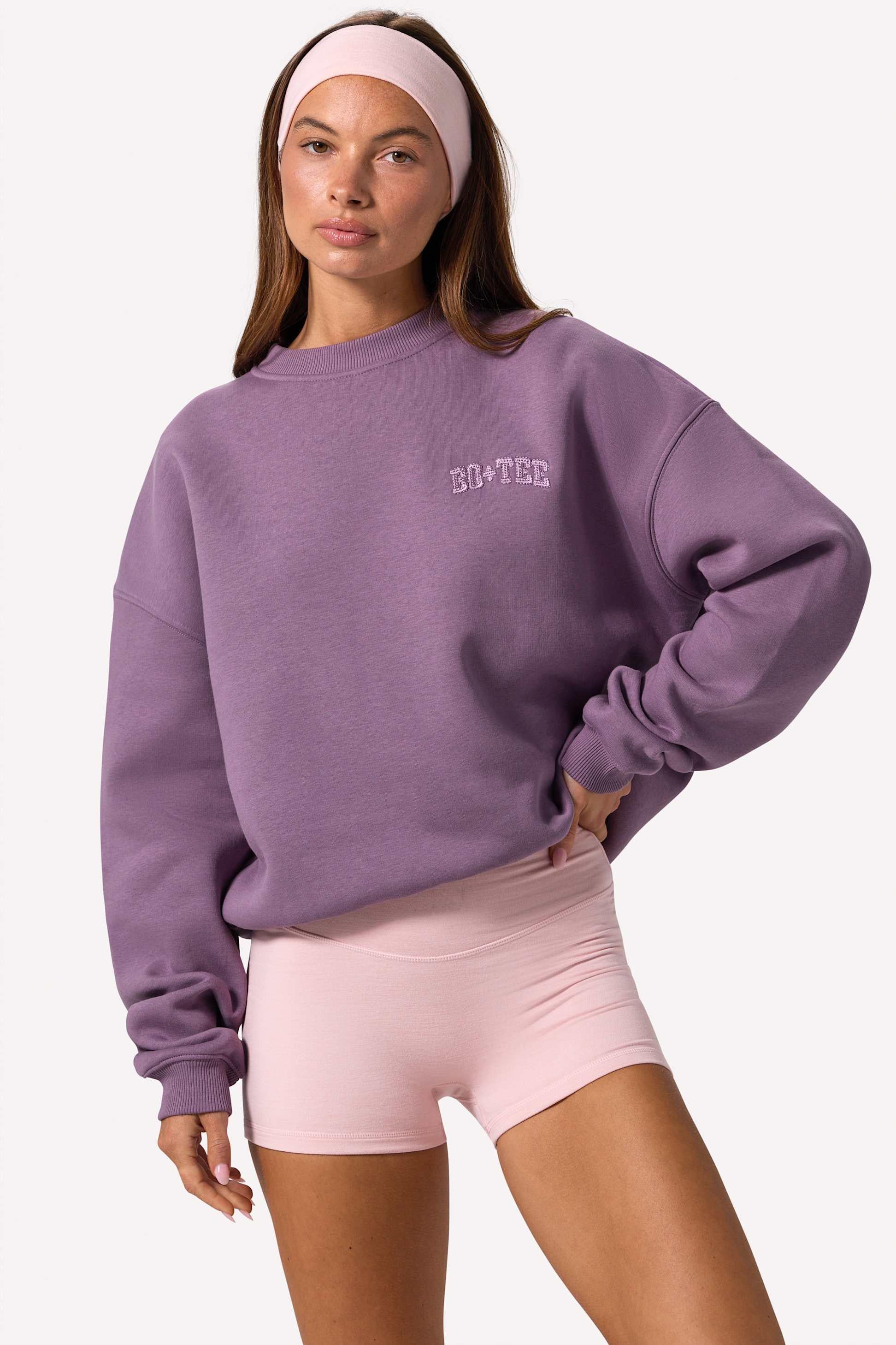 Oversized Crew-neck Jumper In Dusk