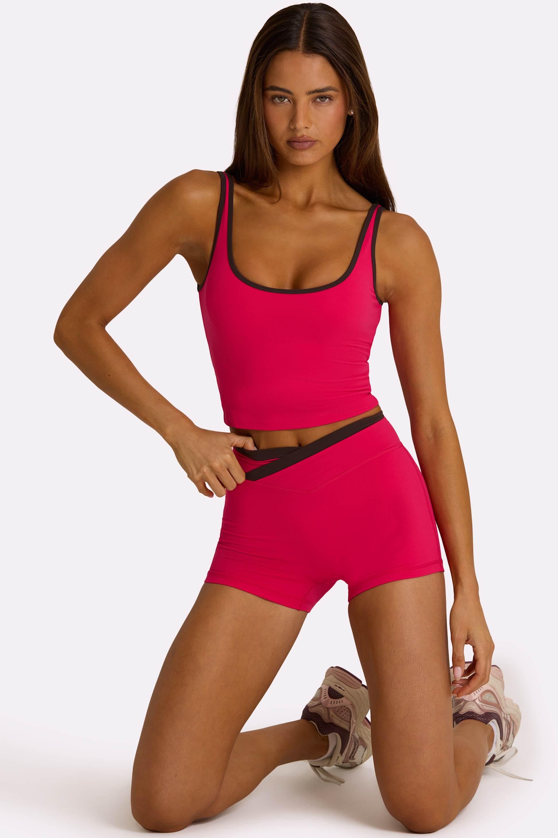 Soft Active Tank Top In Hot Pink
