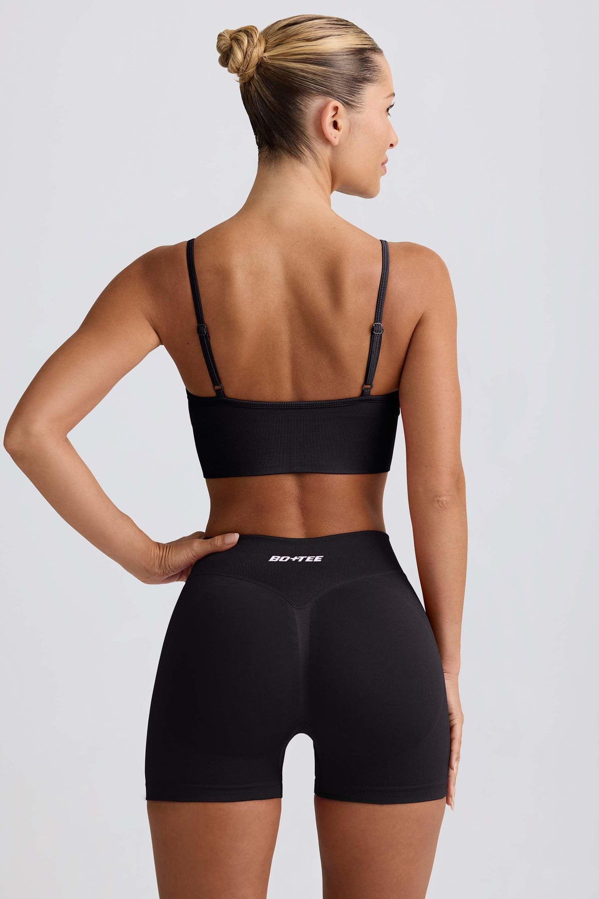 Define Luxe Mini Shorts In Black