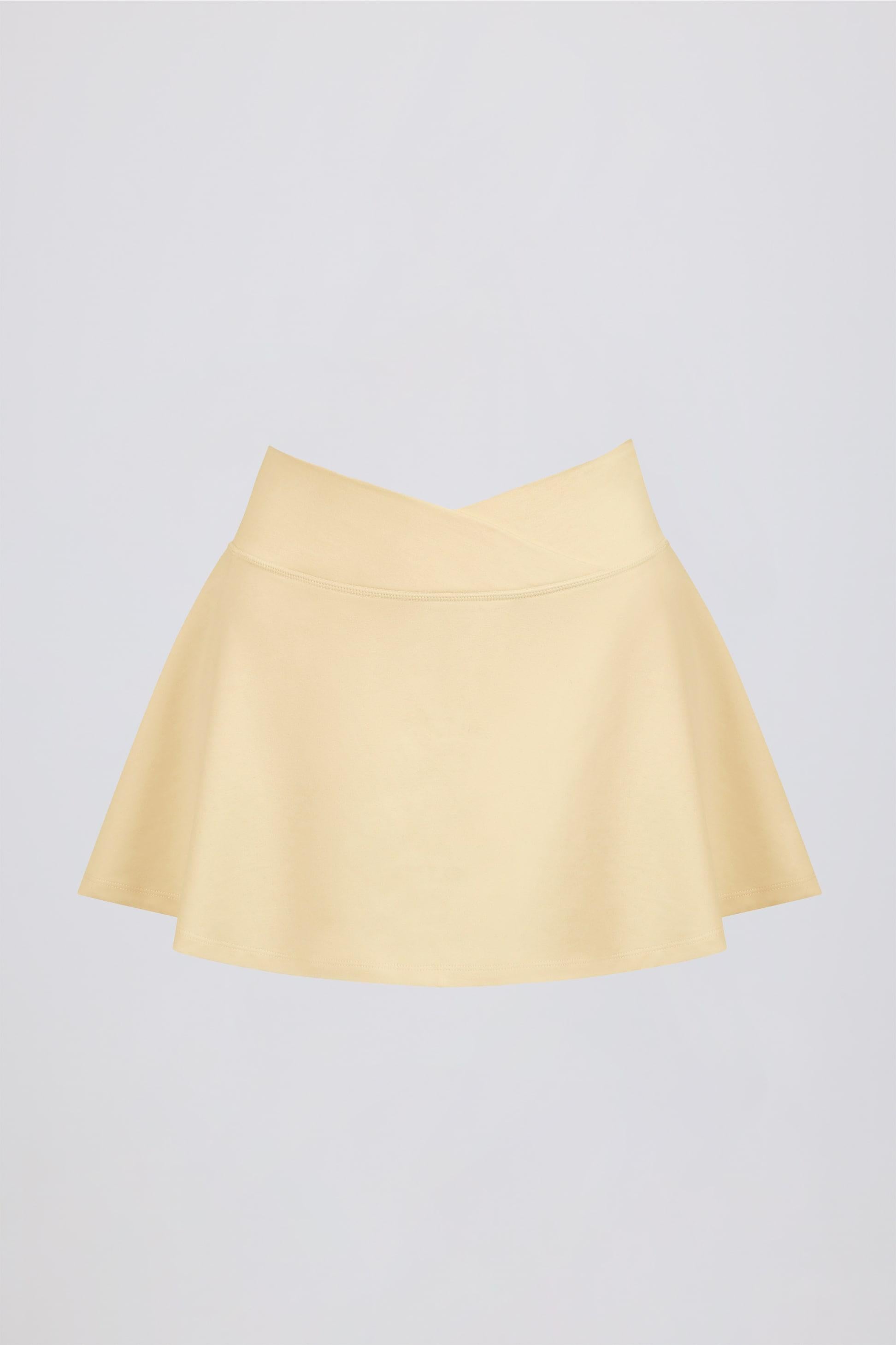 Soft Active Mini Skort In Lemon Marl