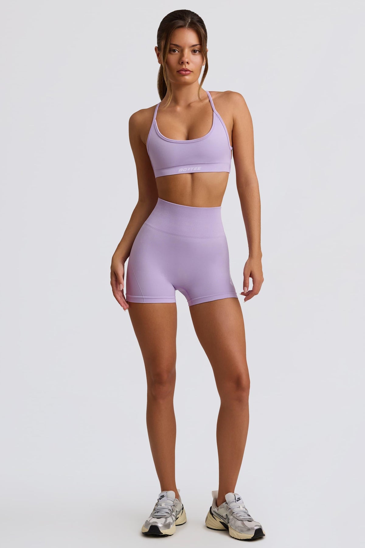 Super Sculpt Seamless Mini Shorts In Lavender