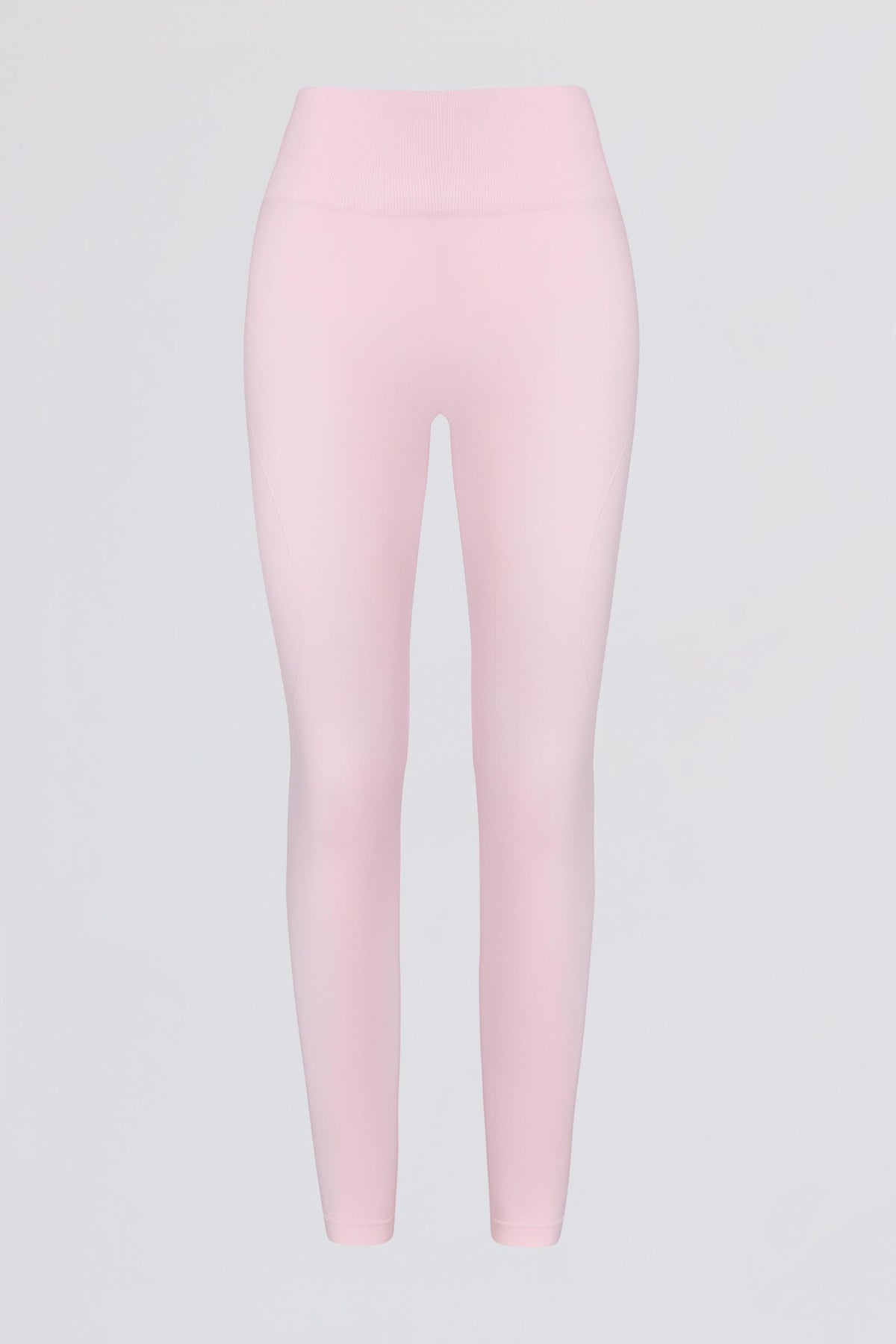 เลกกิ้งเอวสูงไร้รอยต่อ Super Sculpt สีชมพูอ่อน