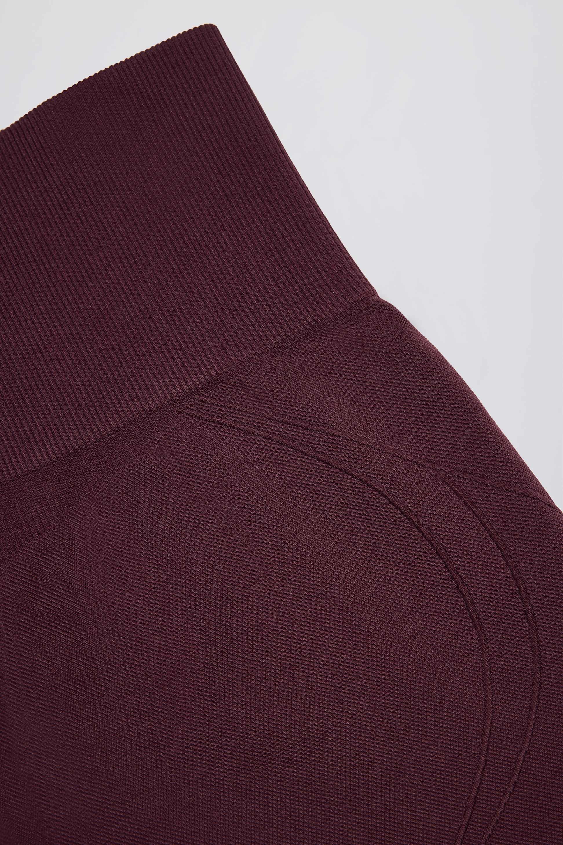 Super Sculpt Seamless Mini Shorts In Burgundy