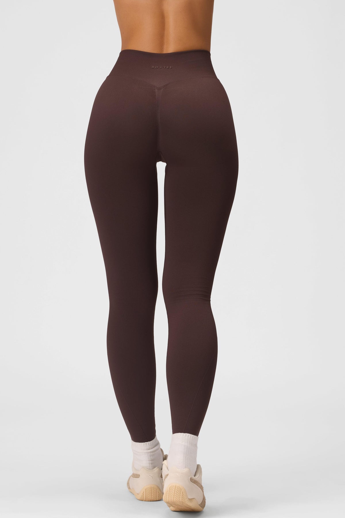 Seamless Full-length Leggings In Espresso