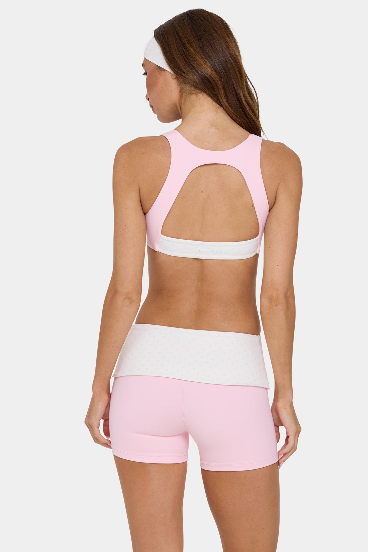 Soft Active Foldover Mini Shorts In Sorbet
