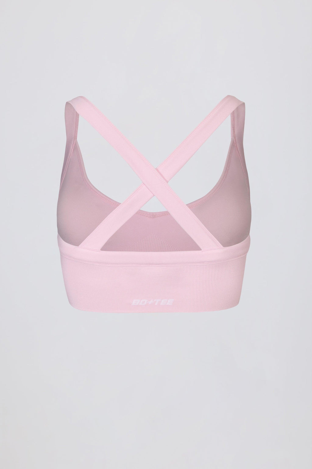 เสื้อสปอร์ตบราแบบไม่มีรอยต่อ Super Sculpt สีชมพูอ่อน